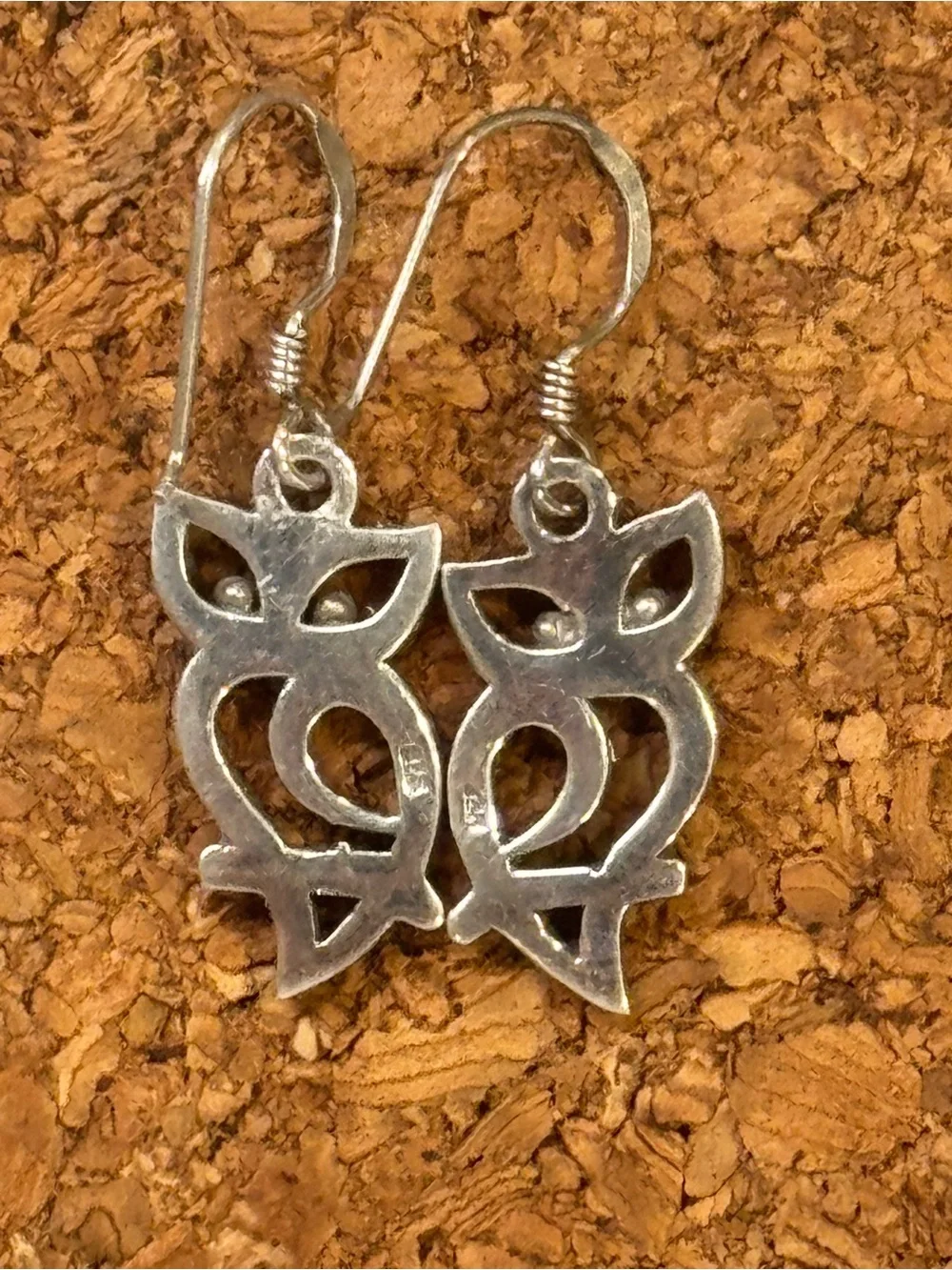 Sterling-Style Silver Owl Drop Earrings - Women Jewelry Sterling Silver 925